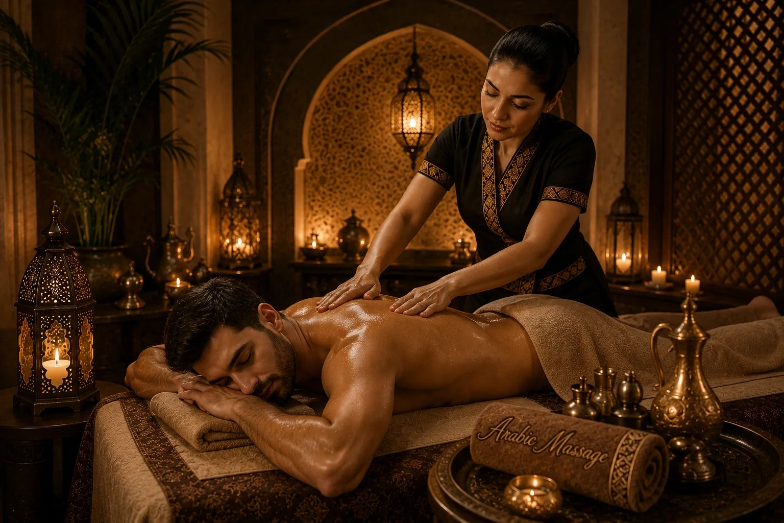 Hot stone massage therapy at Opaline Spa Dubai